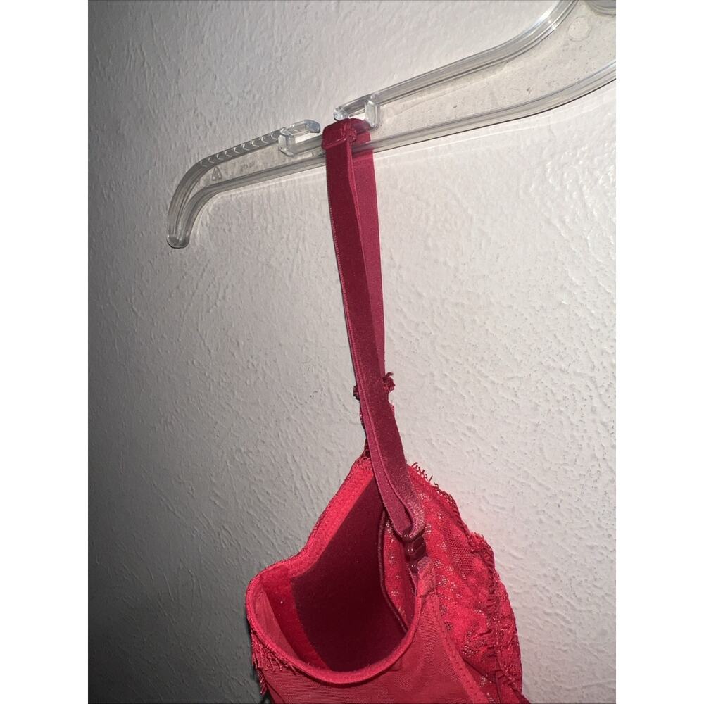 Body by Victoria Secret Dream Angel Push Up Bra Without Padding Red 32D - Picture 12 of 13